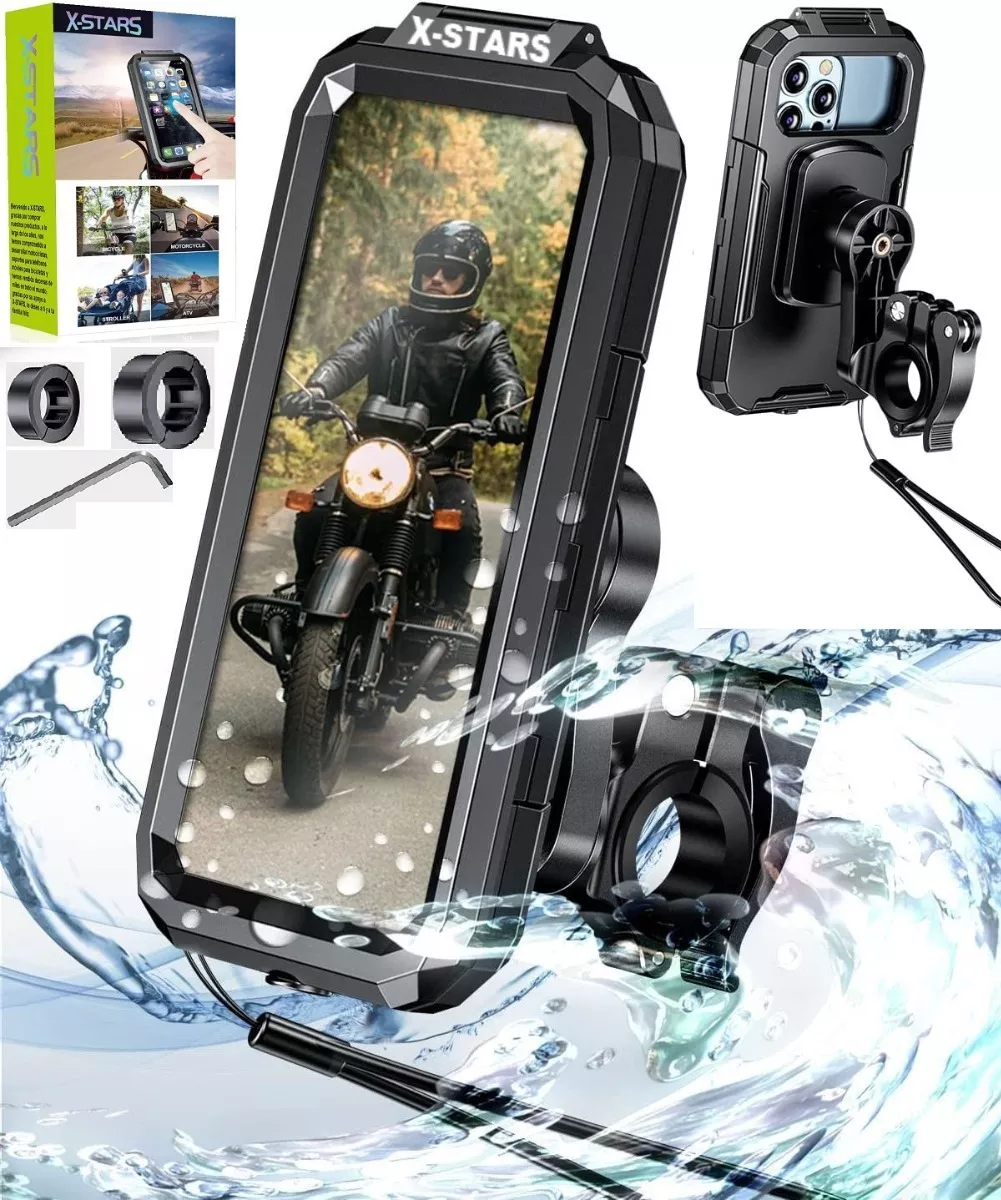 Soporte Porta Celular Para Moto Bicicleta Impermeable 360&ordm;
