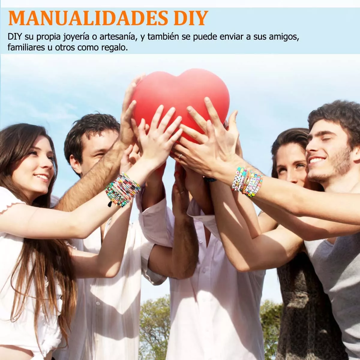 kit Para Hacer Pulsera De Collar Bricolaje Cuentas 7500+ Pcs