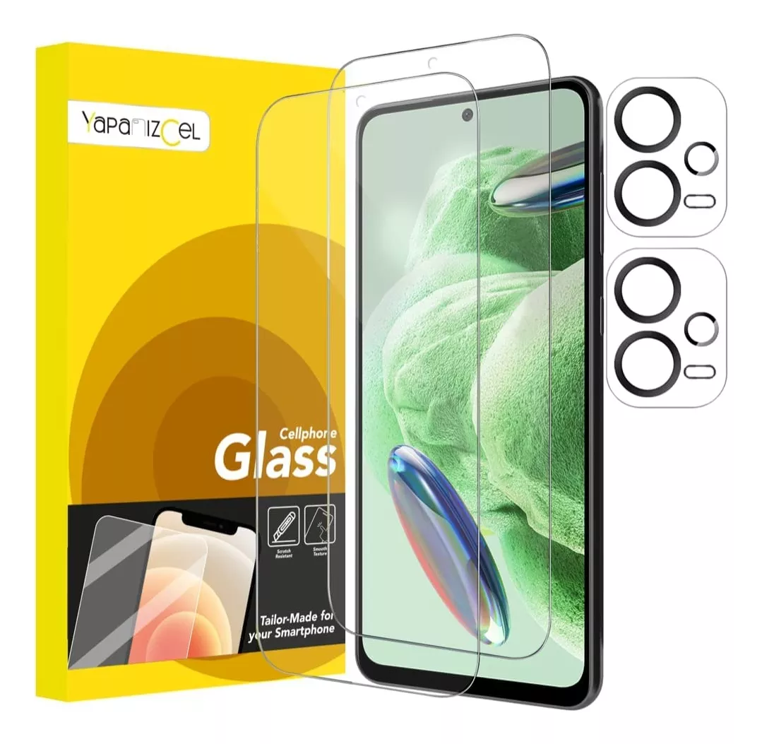paquete 2 Unidades Mica Cristal Templado + 2 Micas Para Cámara