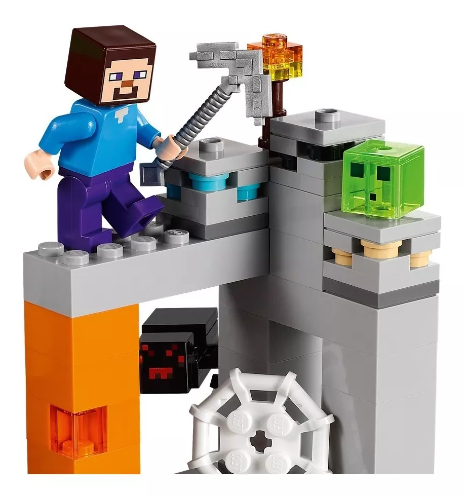 kit De Construcción Lego Minecraft La Mina Abandonada 21166