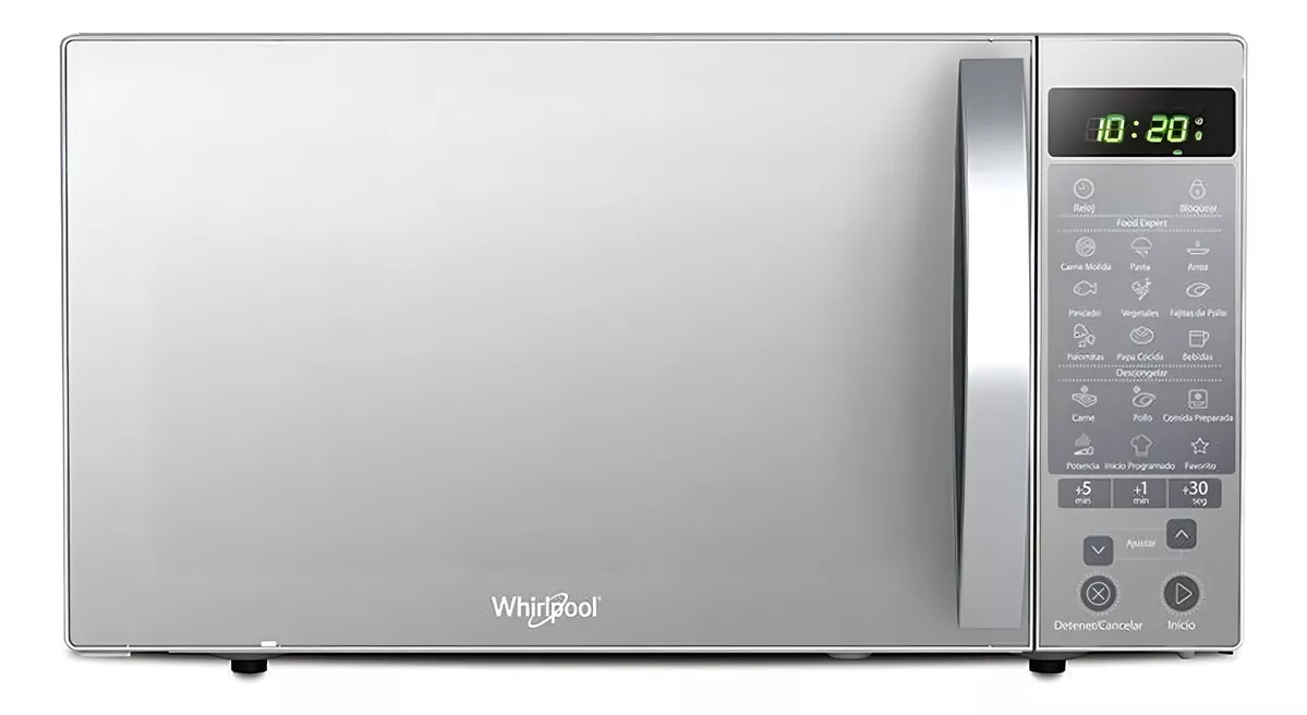 Horno De Microondas Whirlpool WM1514D Gris Acero 1.4 Ft&sup3; 39l 120v Electrico De Mesa Estante Plato