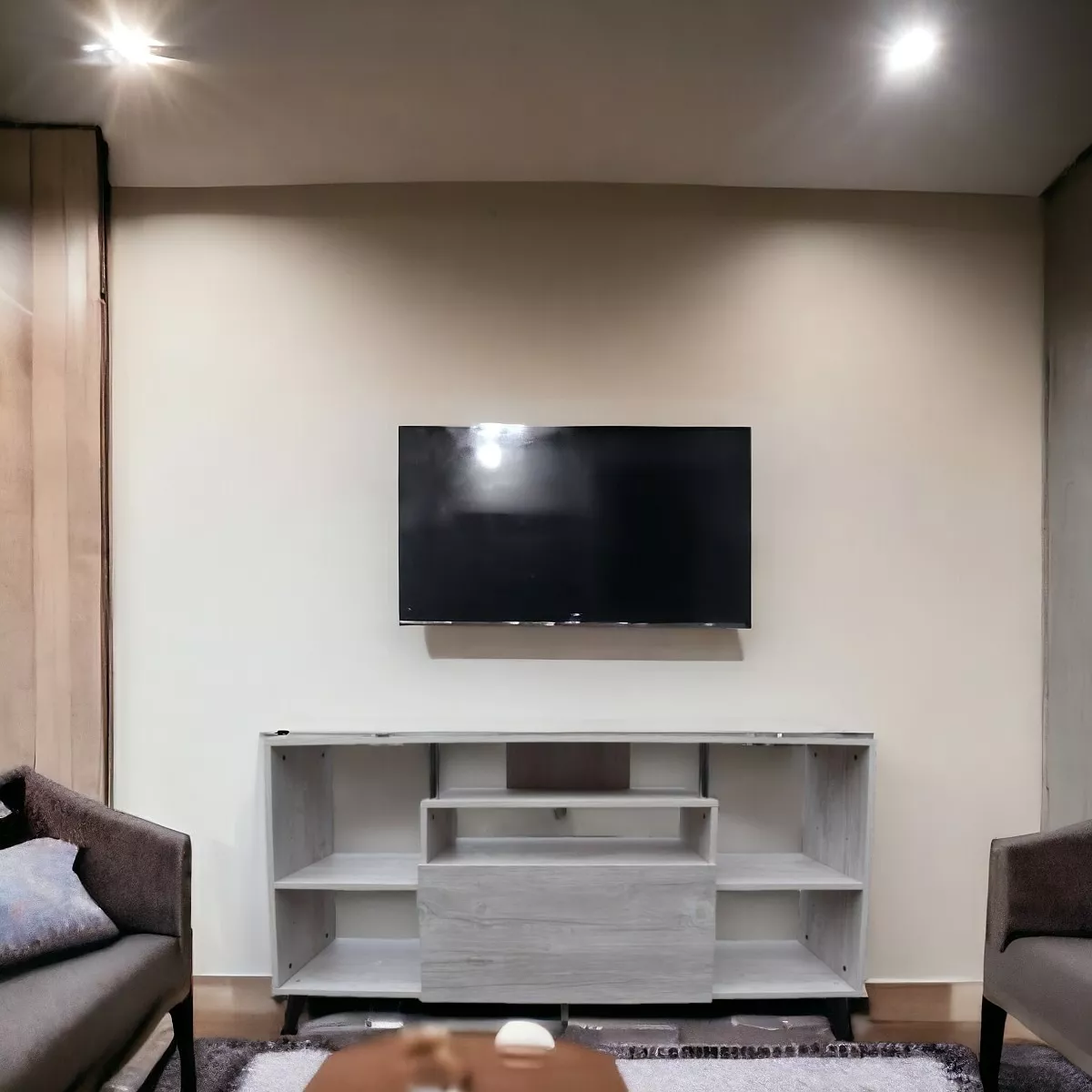 Centro De Entretenimiento Ibiza, Mueble Tv, 80 Alto, Hogare