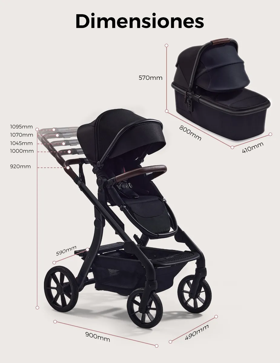 Momcozy Changego Carriola De Bebé Multifuncional Negro