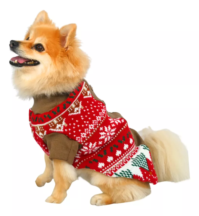 Sueter Navideño Perro Gato Razas Pequeñas Chico Zooeters