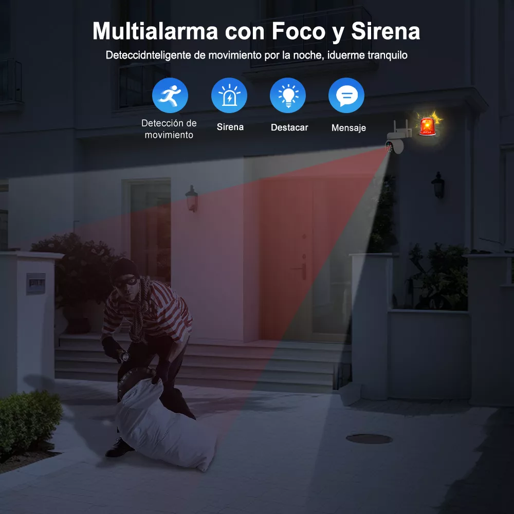 Ojo 5mp Cámara De Seguridad Wifi Camara Vigilancia Hd 4k