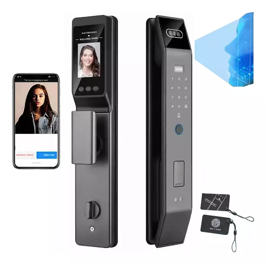 Cerraduras Digitales Inteligente Seguridad Huella Con C&aacute;mara