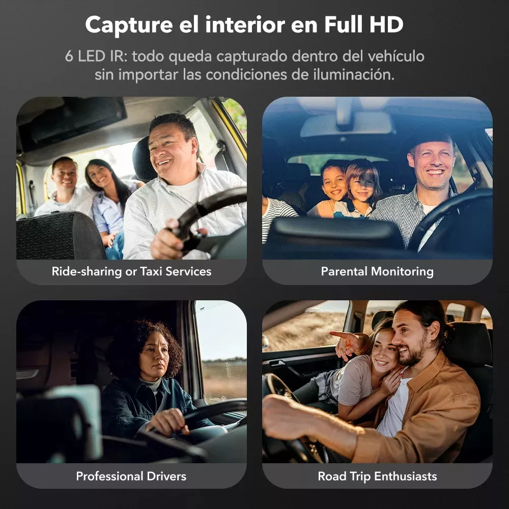 4k Cámara Para Auto 3 Channel Dashcam Con Wifi Gps Free 32gb