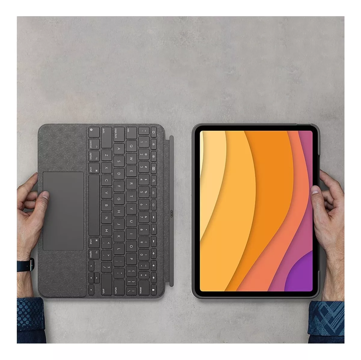 Funda Teclado Logitech Combo Touch-iPad Air 10.9 Gen 4 Y 5
