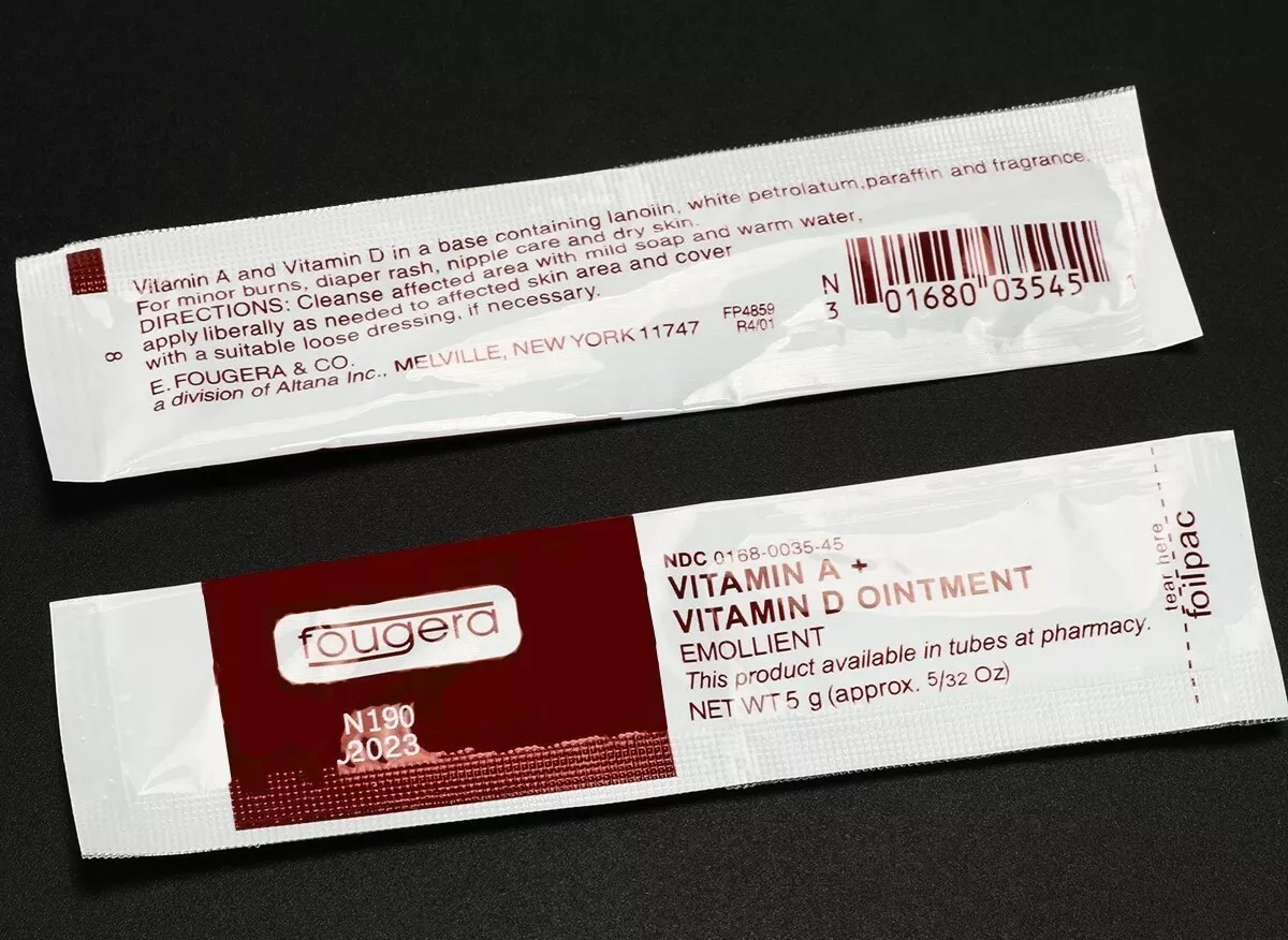 Crema Fougera Vitamina A, D Tatuaje Microblading 100 Pzs