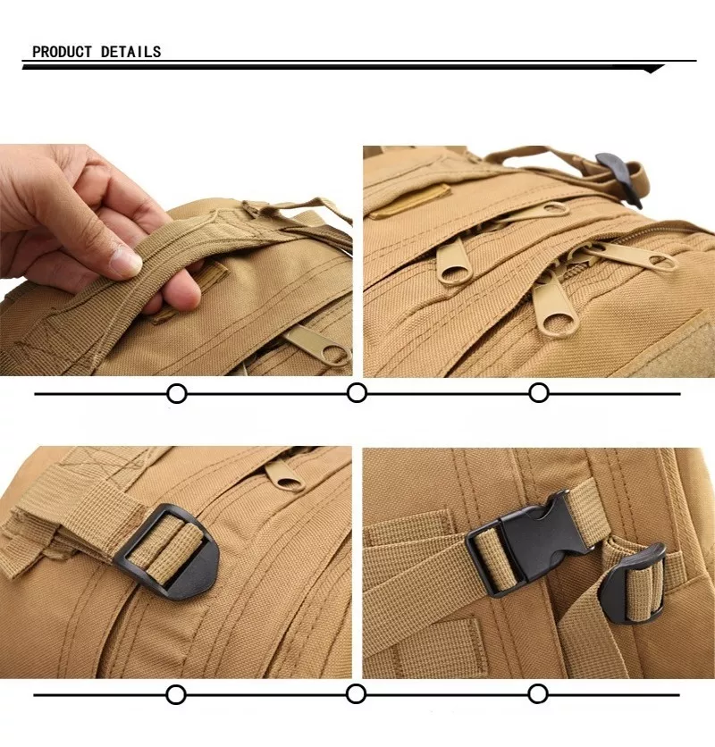 Mochila Táctica Grande 40l De Uso Rudo Impermeable Militar