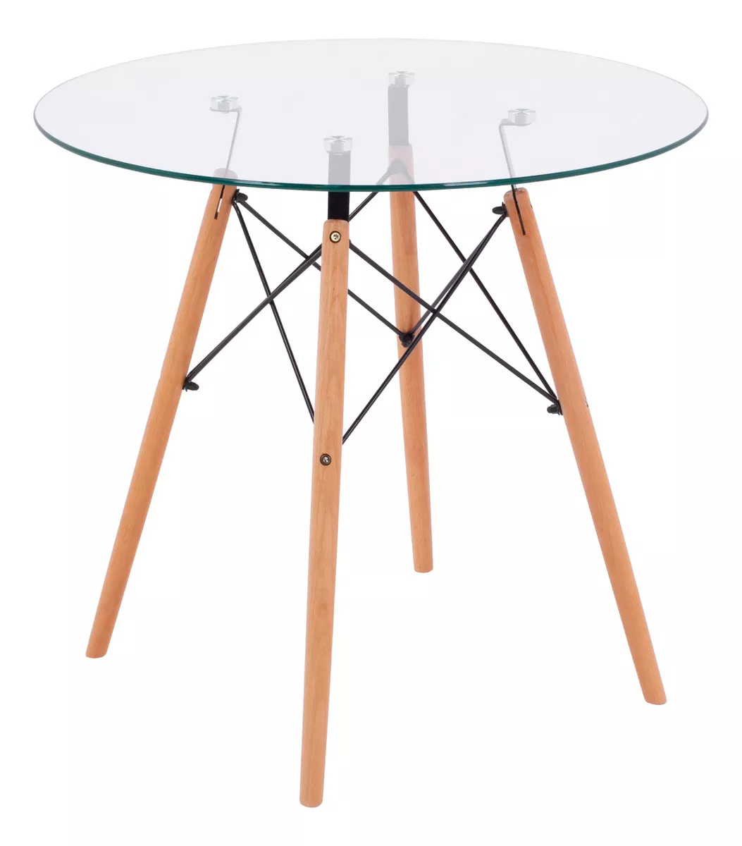 Mesa De Centro De Cristal Ninon Vidrio Templado Moderna