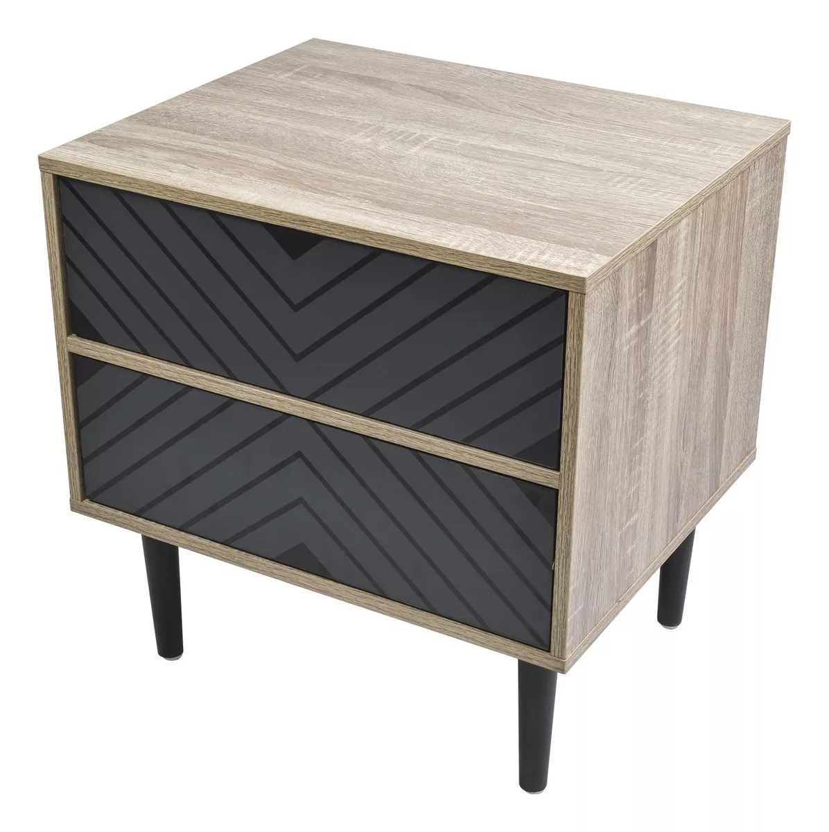 Buro Para Recamara Top Living Elegante Y Minimalista Mesa De Noche color Negro