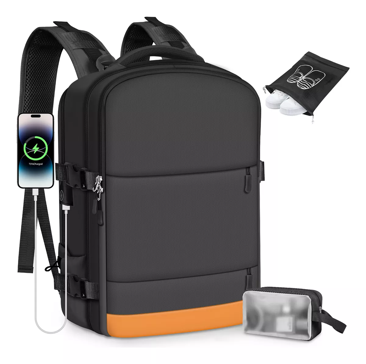 Mochilas De Viaje, Aprobado Por Avi&oacute;n 15 Kg 40 L, Mochilas Escolar Para Laptop De 15.6 Inch, Mochilas De Transporte Grande Espacio, Mochila Antirrobo