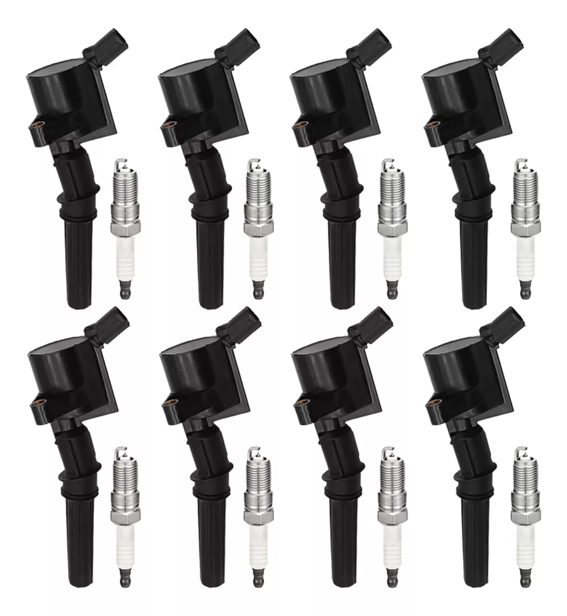 8pcs Bobina Encendido Y Buj&iacute;as Para Ford Lincoln Mercury V8