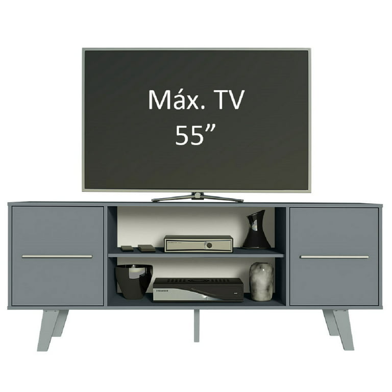 Mueble Para Tv Madesa Copenhaguen 55'' Gris Madesa Copenhaguen
