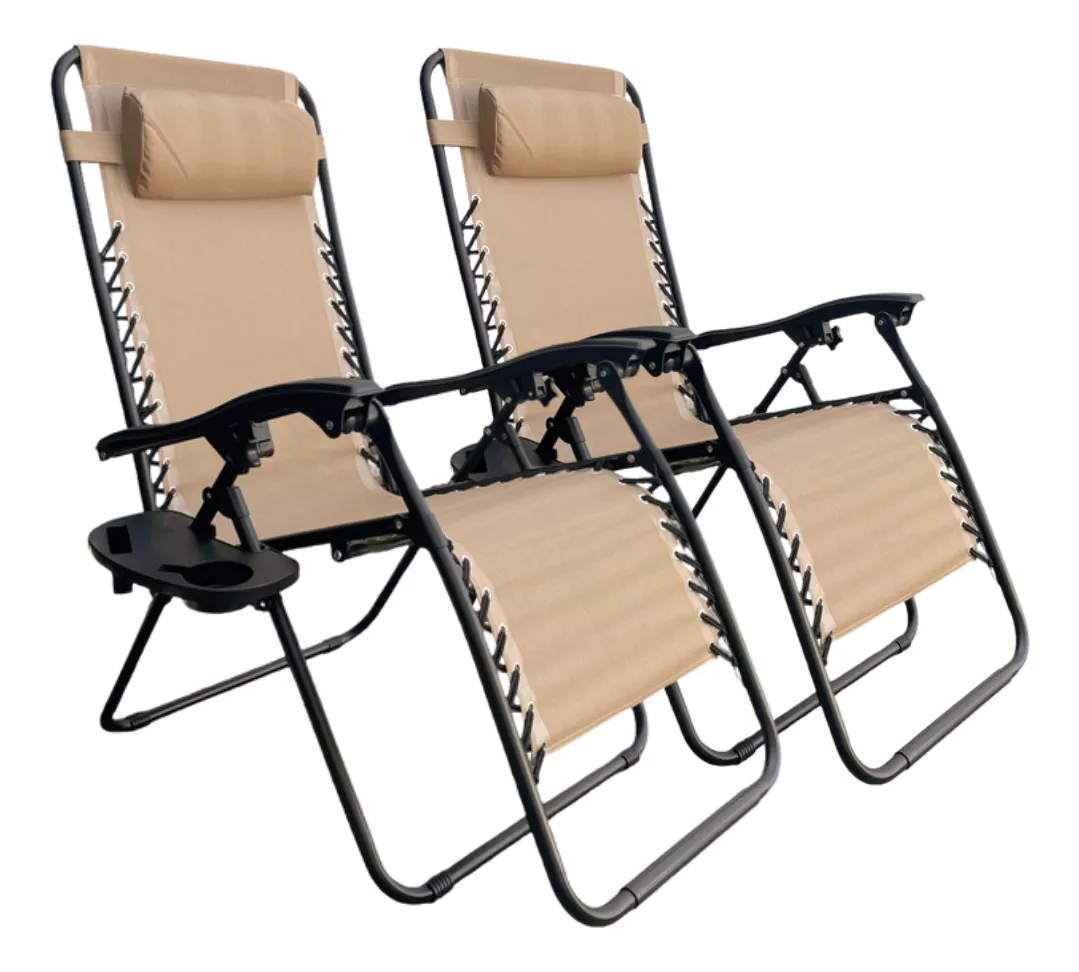 Silla Plegable Para Alberca Jardin 2 Piezas Playa