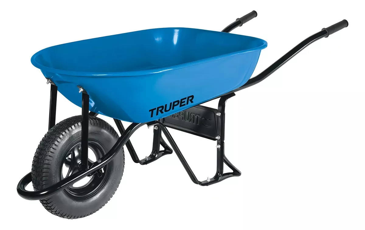 Carretilla 5.5 Ft3 Neum&aacute;tica, Bastidor Tubular, Truper 11752