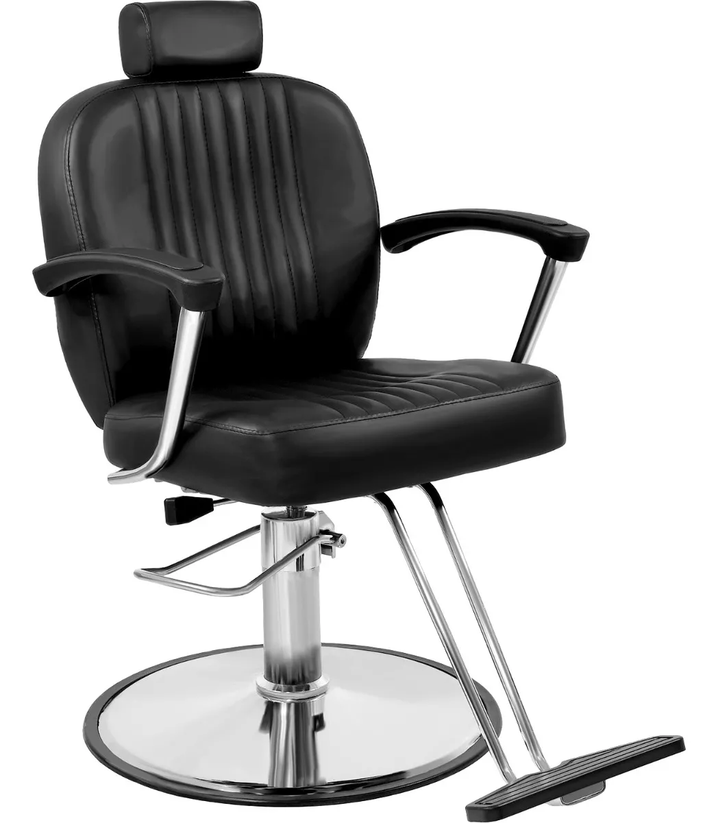 Sillon Silla Barberia Estetica Clasica 360&deg; Moderna Negro