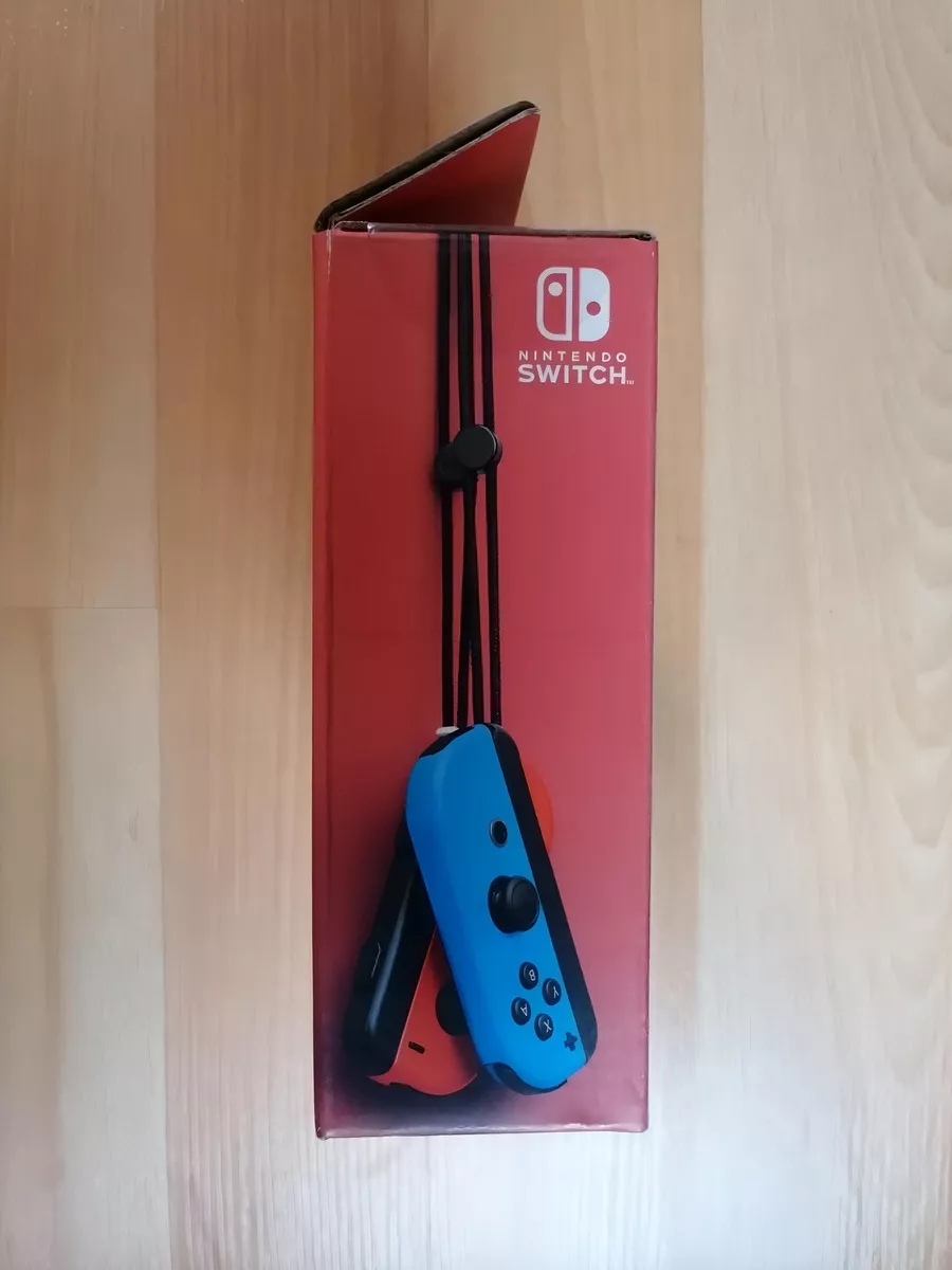 Control joystick inalámbrico Nintendo Switch Joy-Con (L)/(R) LED RGB rojo neón/azul neón