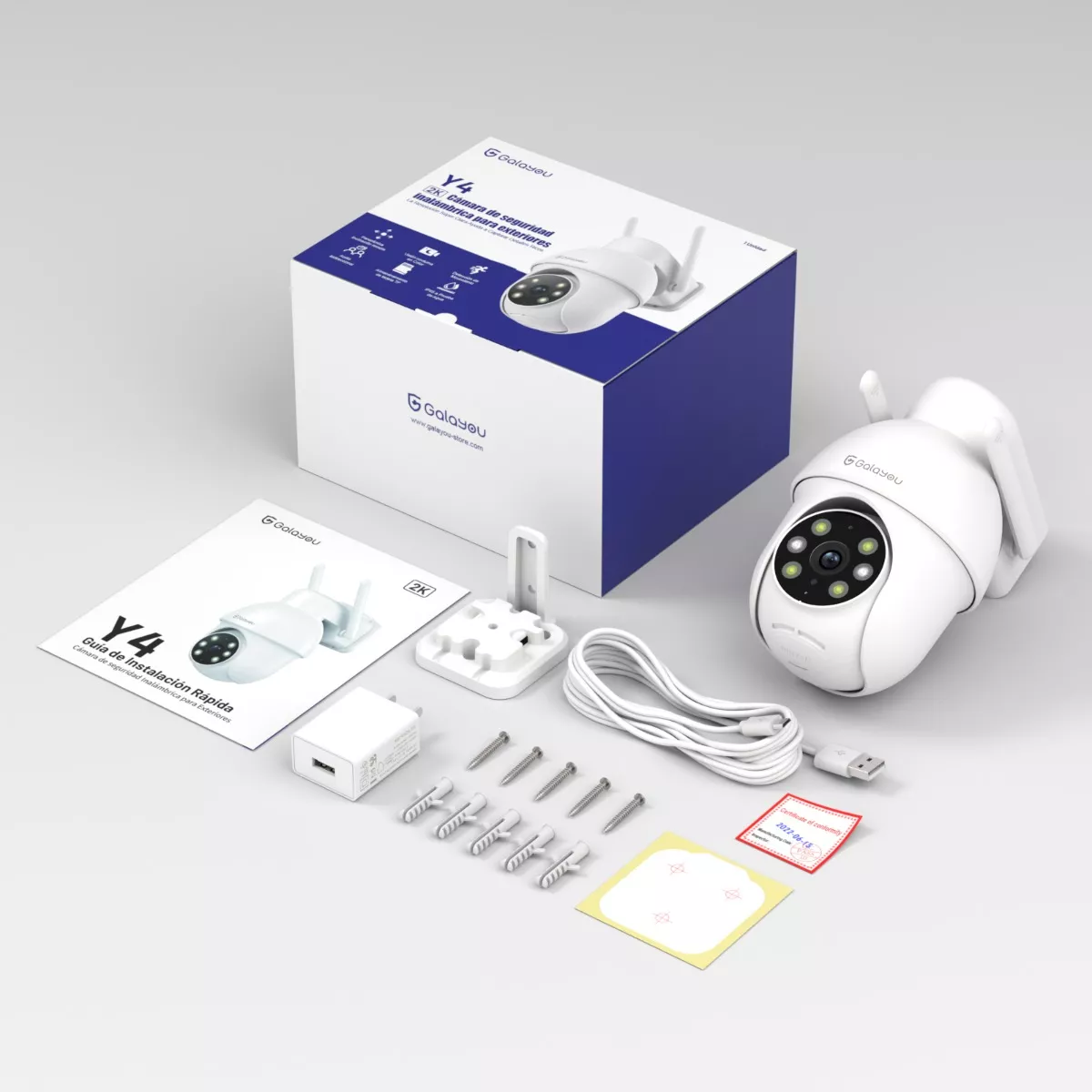 2k Cámara De Seguridad Wifi 2.4g Inalambrico Ptz Movimiento