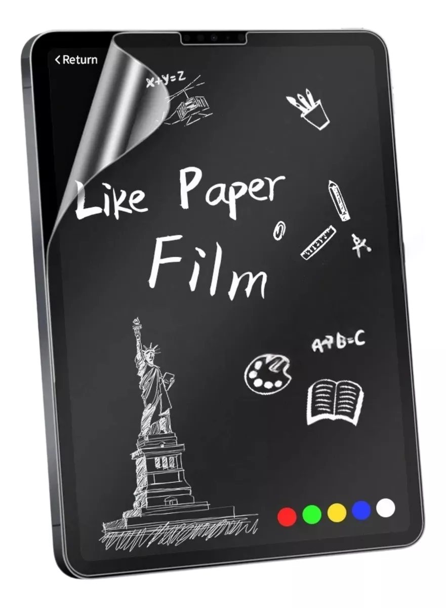 2 Micas Protector Pantalla Para iPad Efecto Textura Papel