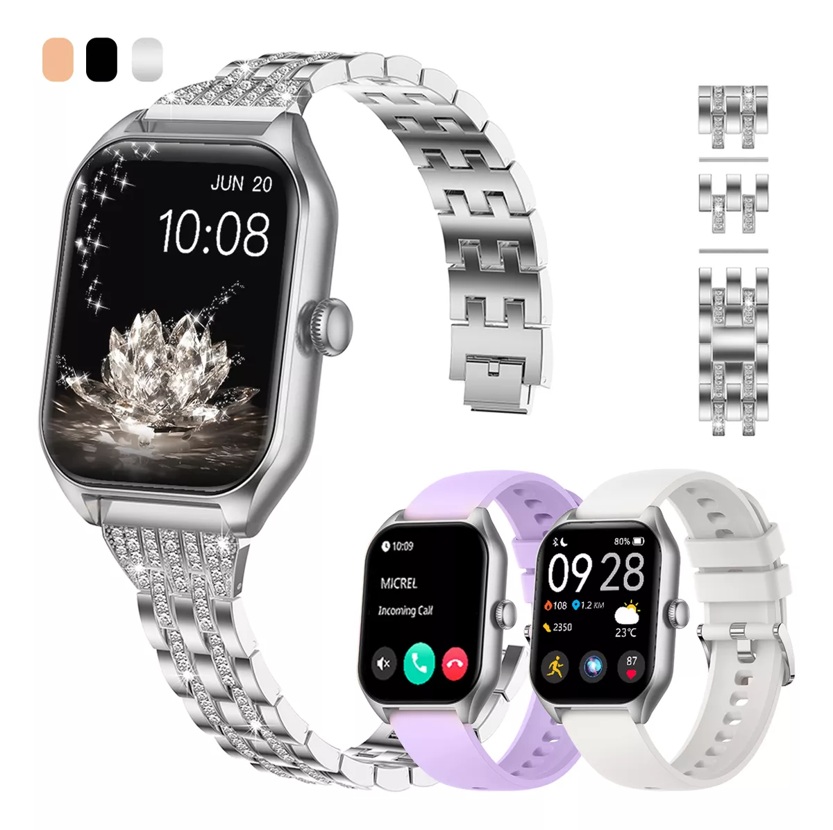 Reloj Smartwatch 1.85 Mujer Relojes Inteligentes Smart reloj