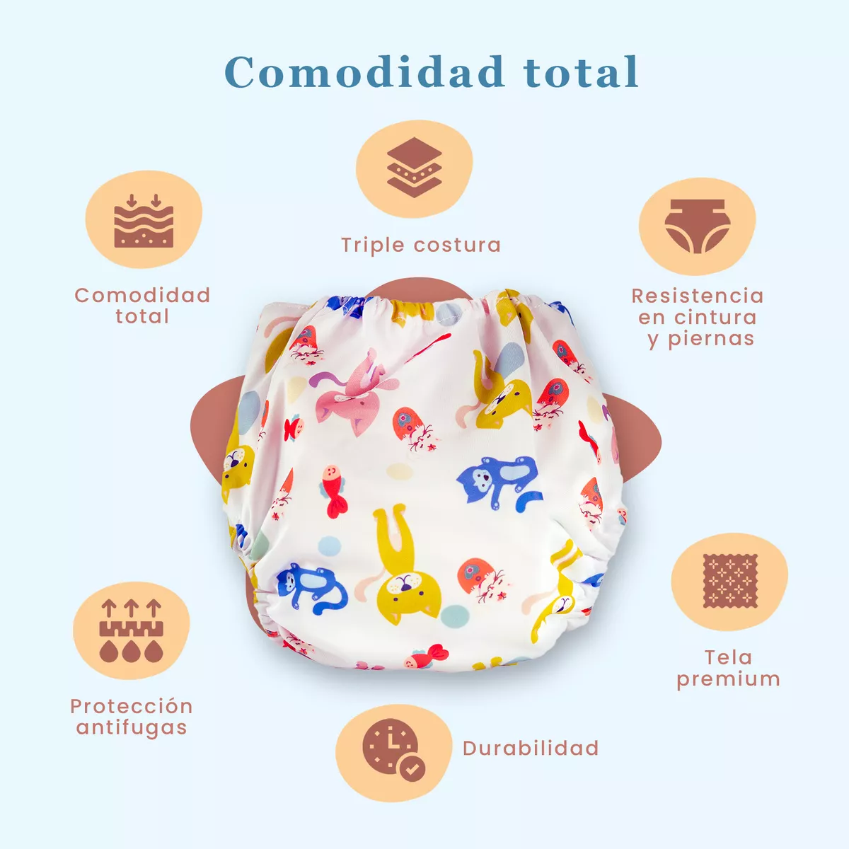 Matilda & Co.-Pañales Ecológicos De Tela Premium-7 Pañal