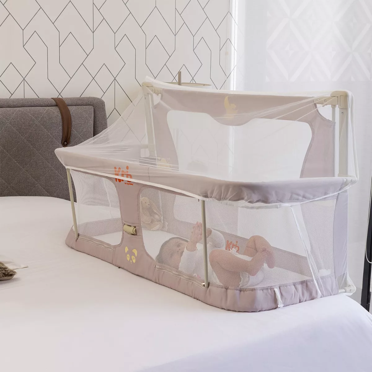 Kool Baby Cuna-barandal De Seguridad Plegable para bebé