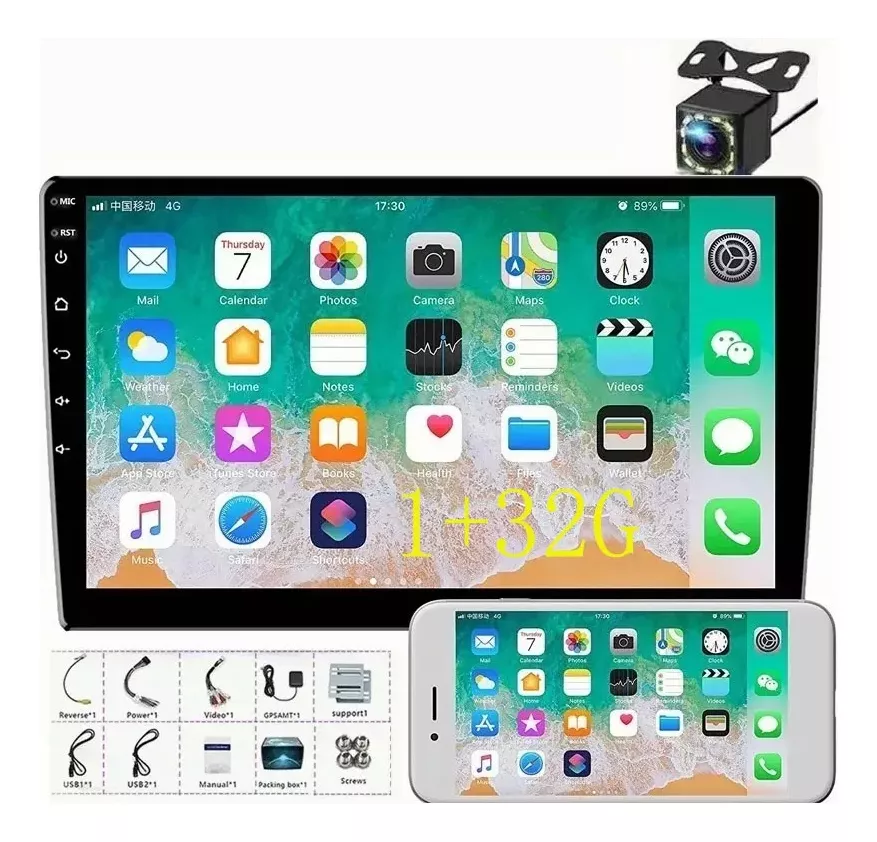 Est&eacute;reo De Coche Android De 10 Pulgadas Wif Gps Con Camara