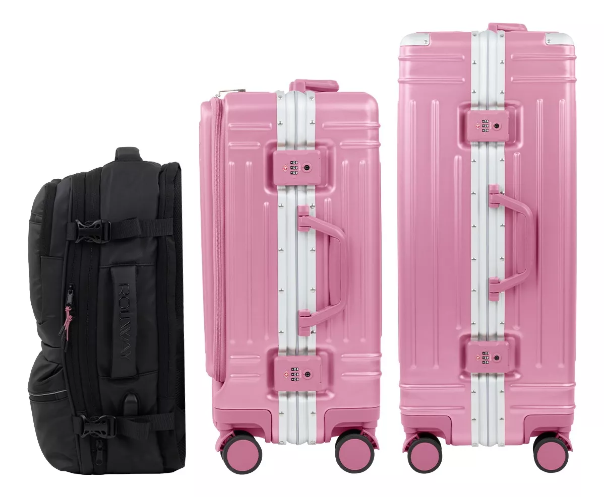 Set Maletas Equipaje Viaje Candado Tsa Antirrobo Y Mochila