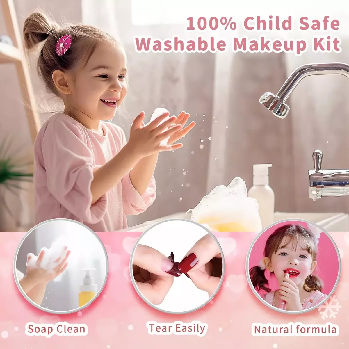 Juguetes Maquillaje Lavable De No Tóxico Regalo Navidad Niña