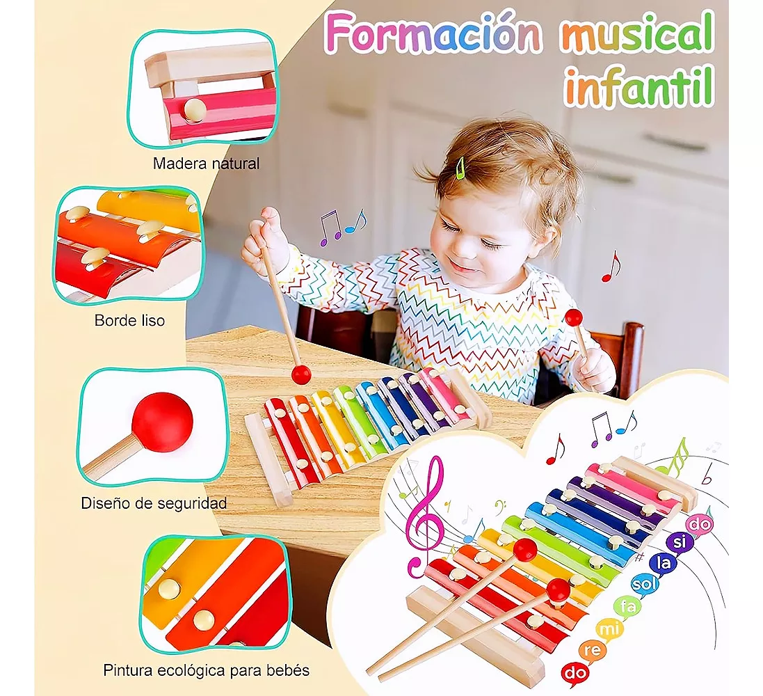 Paquete Didáctico Infantil Estimula Temprana Juguete 8piezas