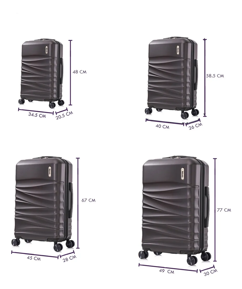 Set 4 Maletas Viaje Rigidas Resistentes Ruedas 360
