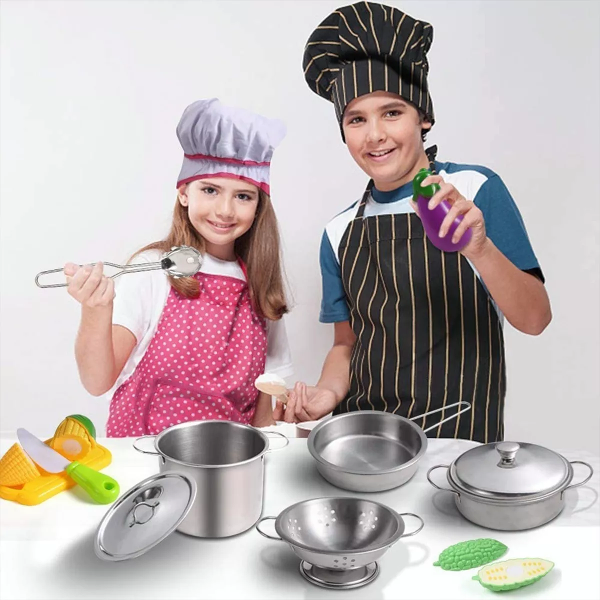 Juguetes De Utensilios De Cocina Niños Ollas Y Sartenes