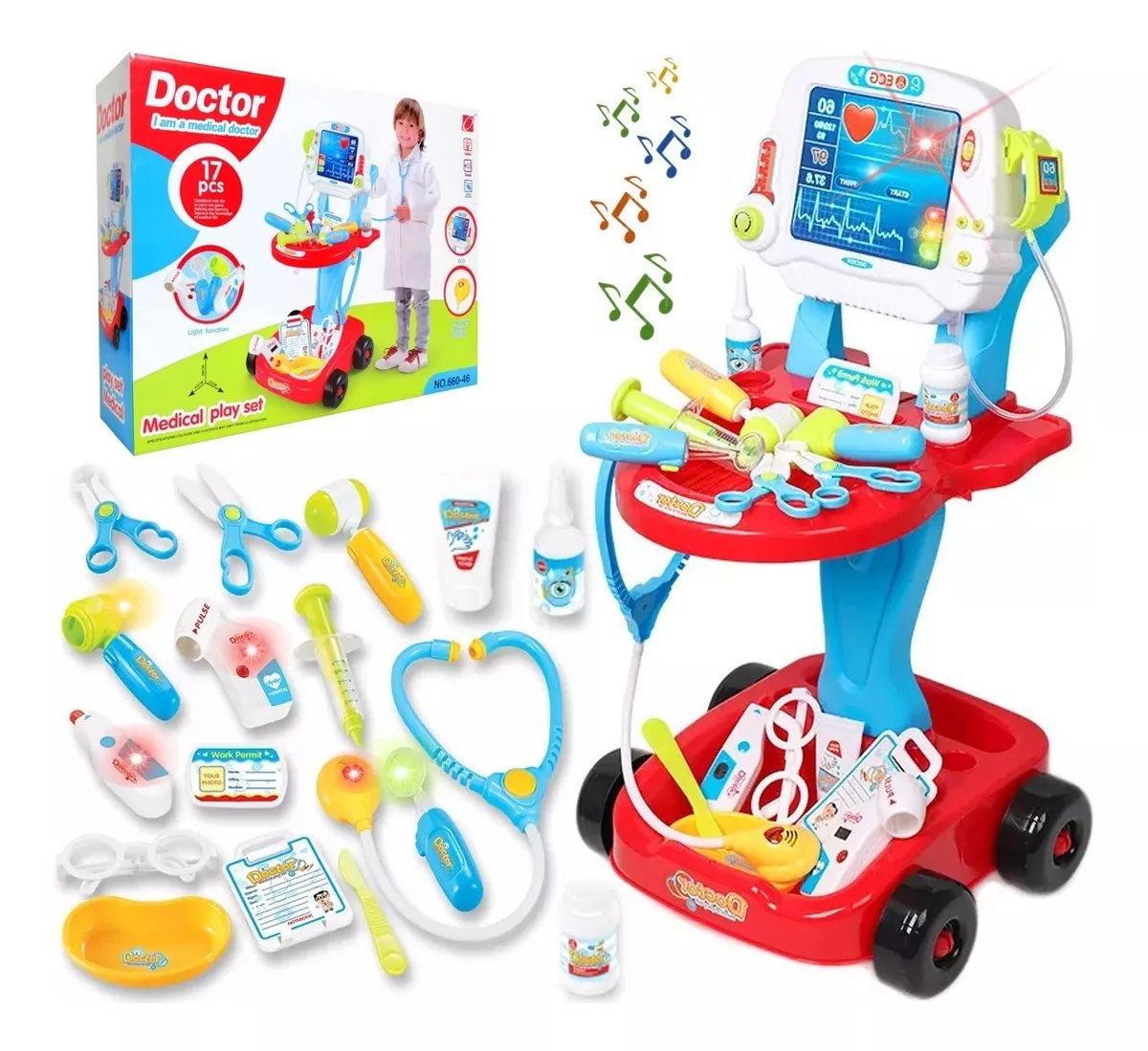Set Medico Doctor Juguete Profesionista Desarrollo Intelectu