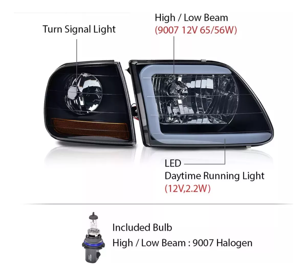 Faros F-150 Led 97 98 99 2000 2001 2002 2003 2004