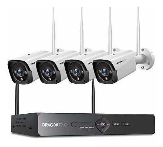 C&aacute;mara De Seguridad De 3mp Para Exteriores, Dragon Touch 8ch