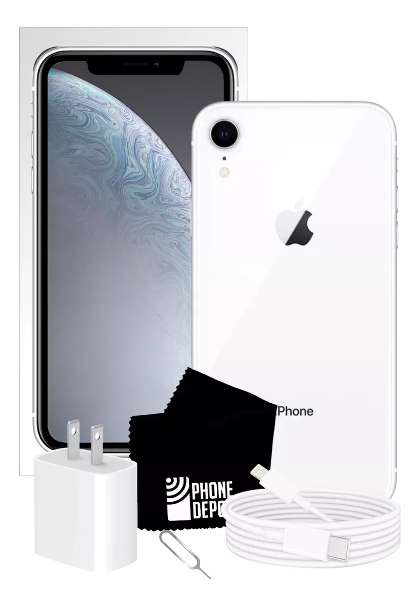 iPhone XR 64 Gb Blanco Con Caja Original Bater&iacute;a 100% (Reacondicionado)