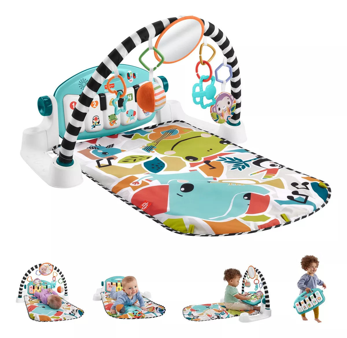 Fisher-price Piano Pataditas Musicales Brilla Y Crece color Multicolor