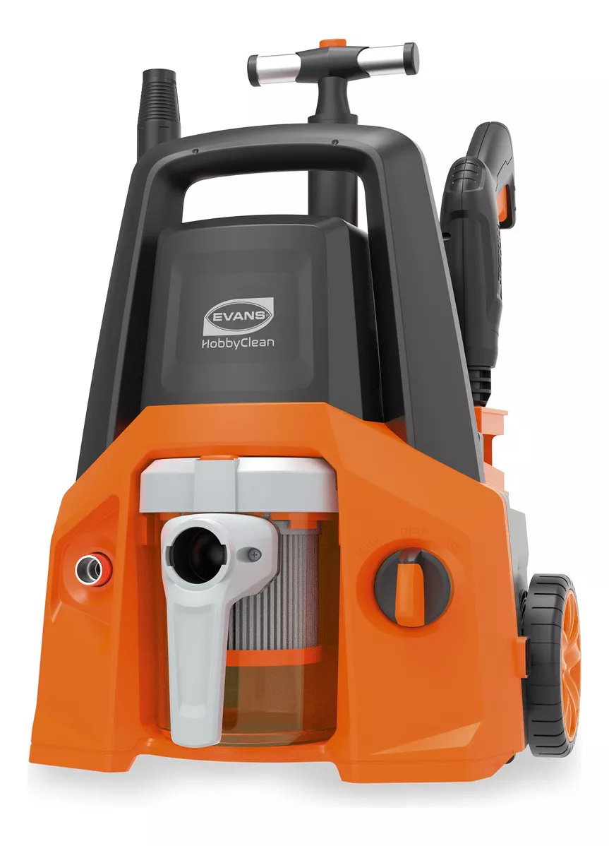 Hidrolavadora 4en1, Aspiradora, Sopladora Evans Hobby Clean color Naranja Electrica