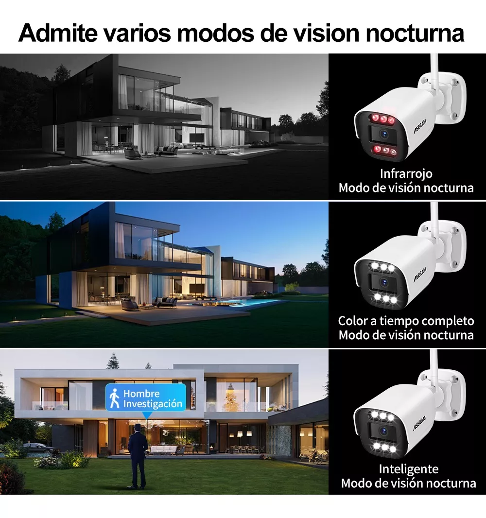 kit Videovigilancia 4 Camaras De Seguridad Wifi 4mp Nvr Cctv
