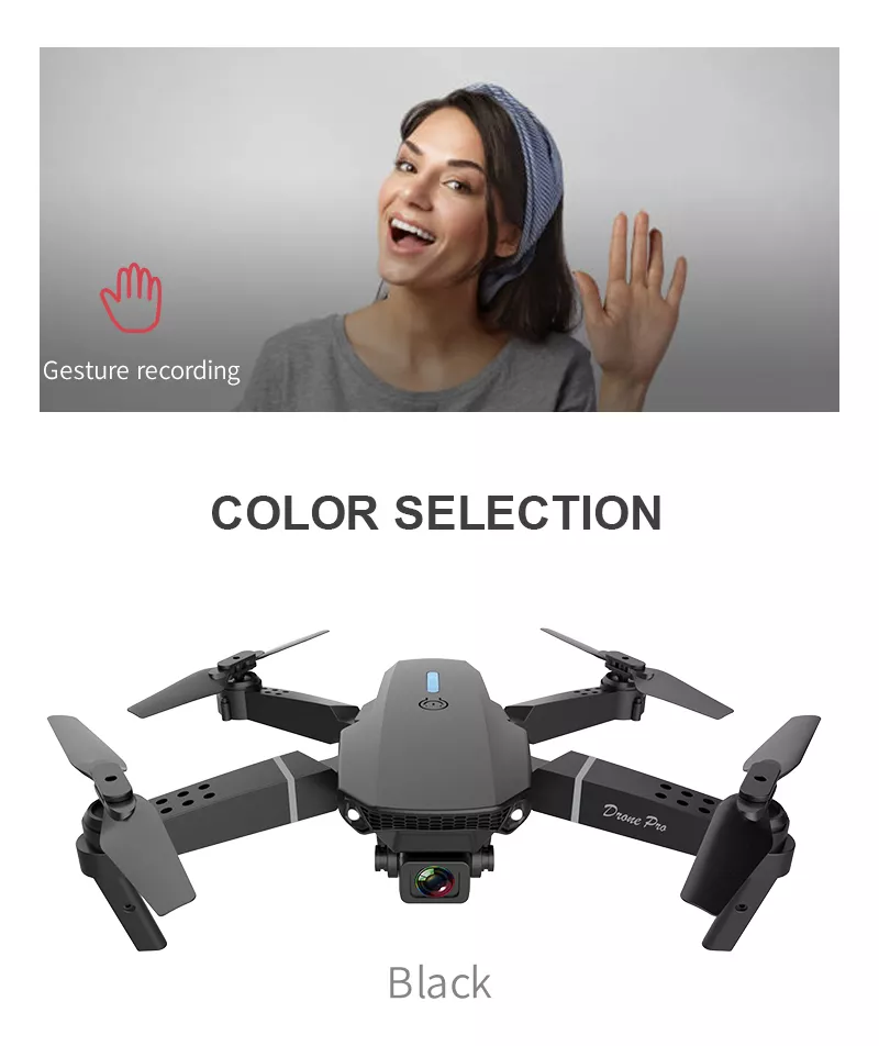 Drone Plegable E88 Pro Con Control Remoto De Cámara 4k