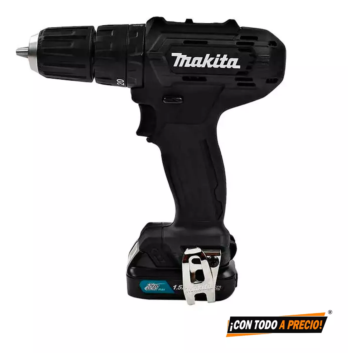 Taladro Rotomartillo Makita Hp333dyx3b + Set De Brocas