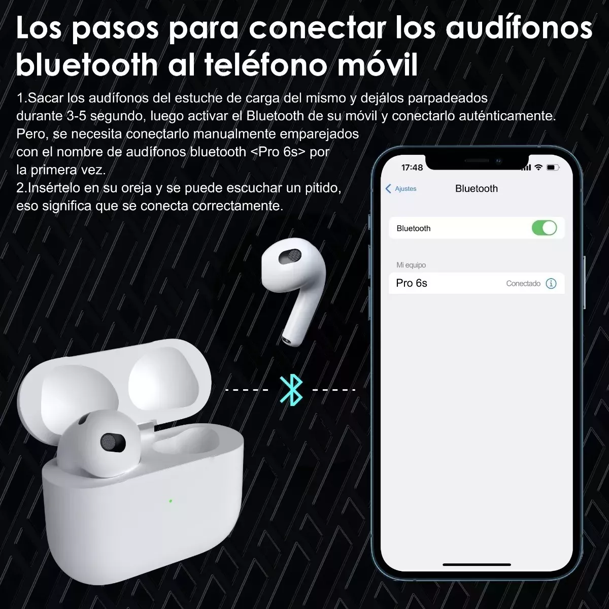 Bluetooth Audífonos Oem R60 Compatible iPhone Android Cree