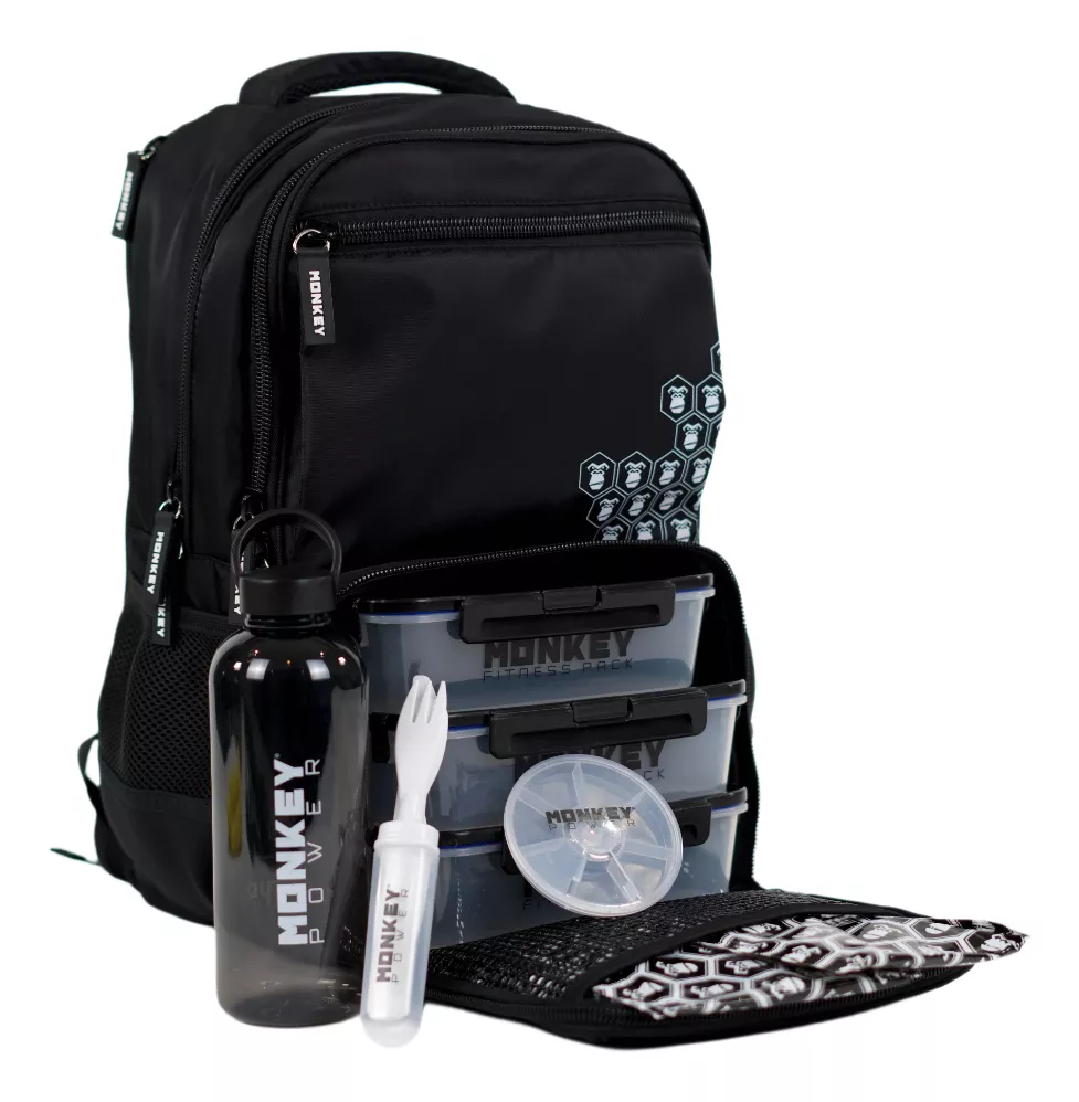 Mochila Fitness paquete Monkey Power Desmontable Recipientes