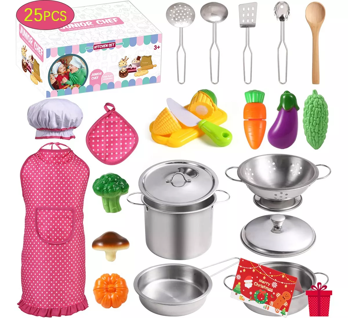 Juguetes De Utensilios De Cocina Ni&ntilde;os Ollas Y Sartenes