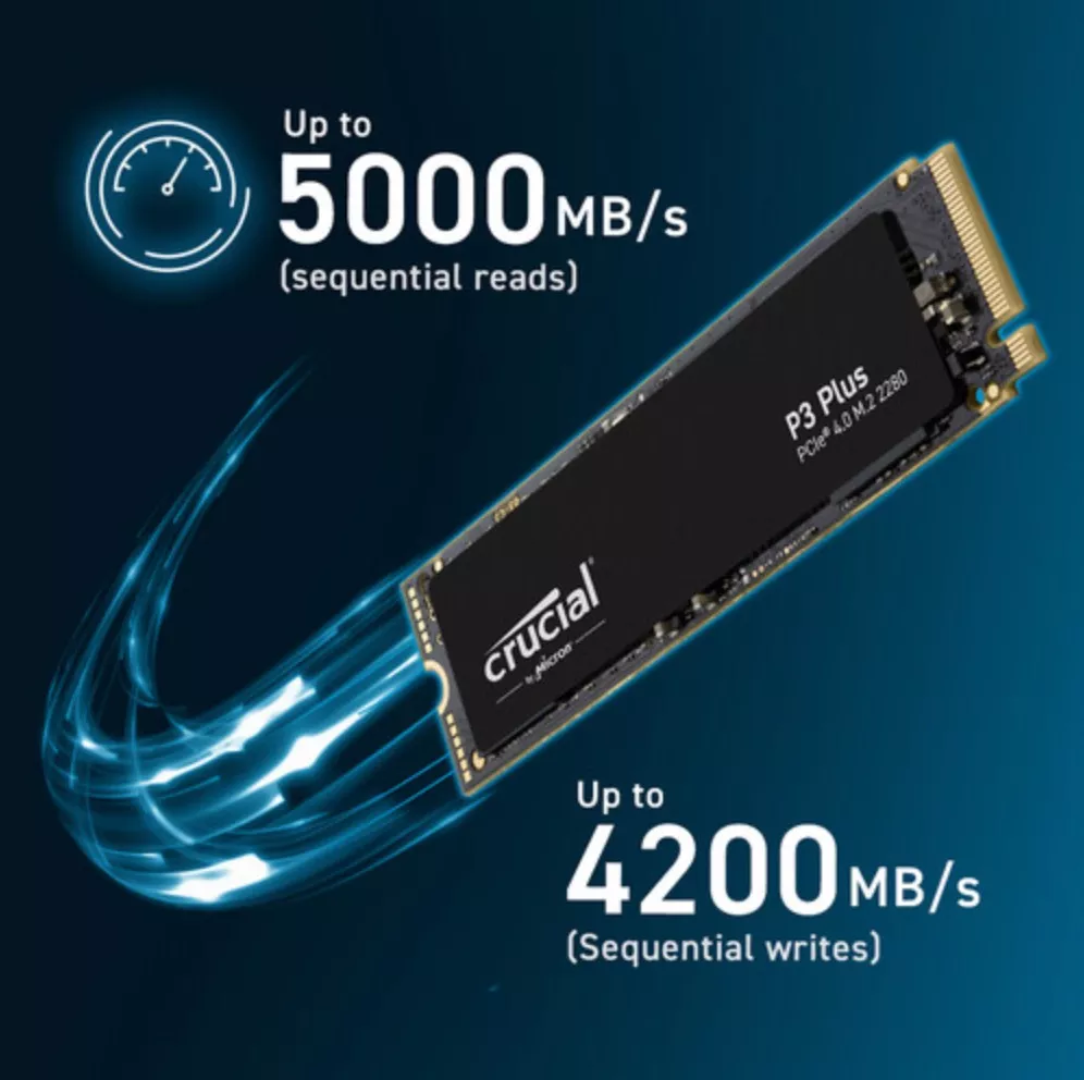 Disco Solido Ssd 500gb Crucial P3 Plus M.2 Nvme Pcie Ct500p3