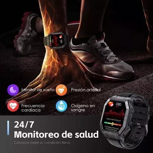 Reloj Inteligente 1.85 Ips 5atm Militar Impermeable P/hombre