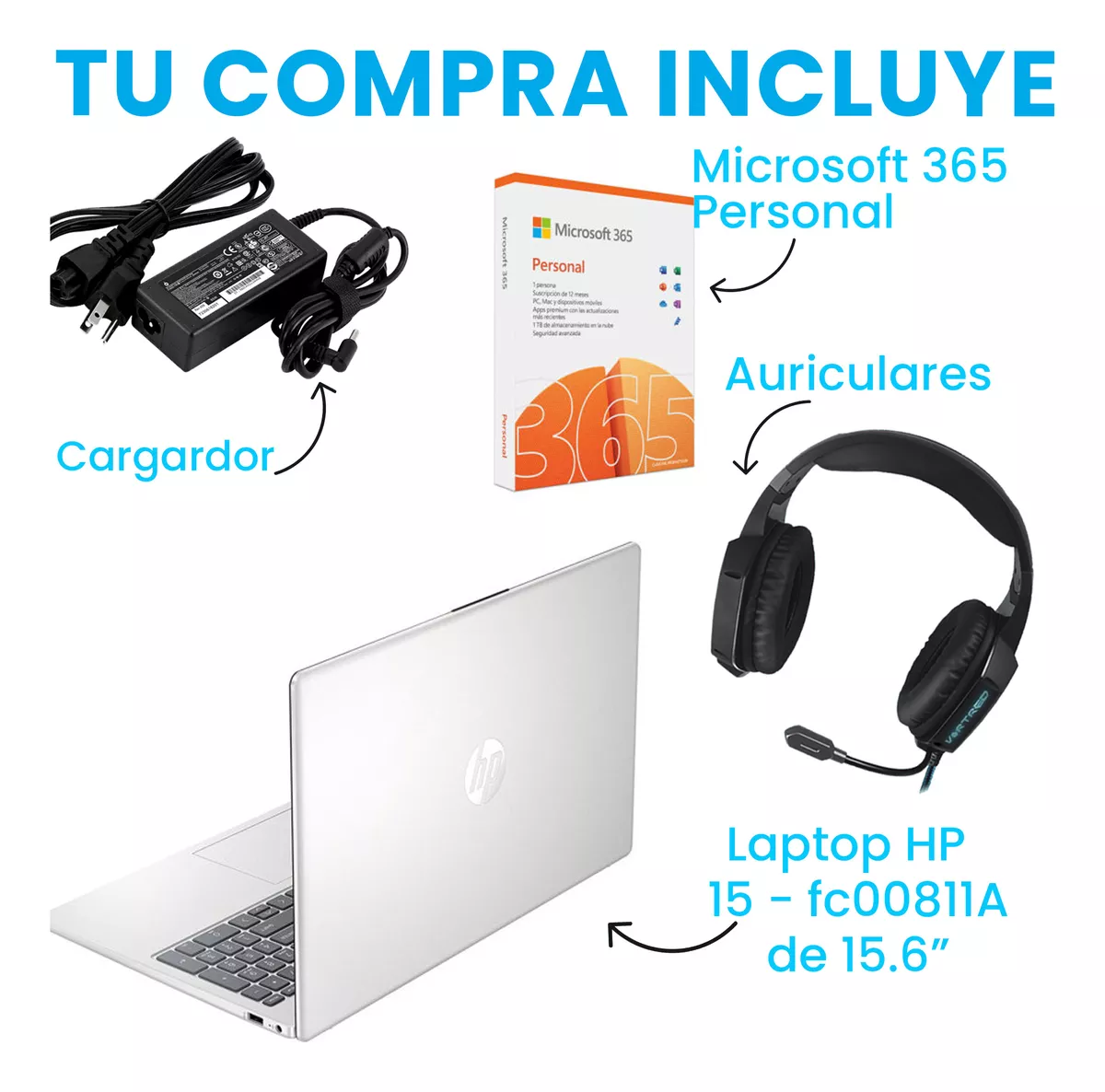 Laptop Hp 15.6 Ryzen 7 S7 16gb Ram 512gb Ssd + oficina 365