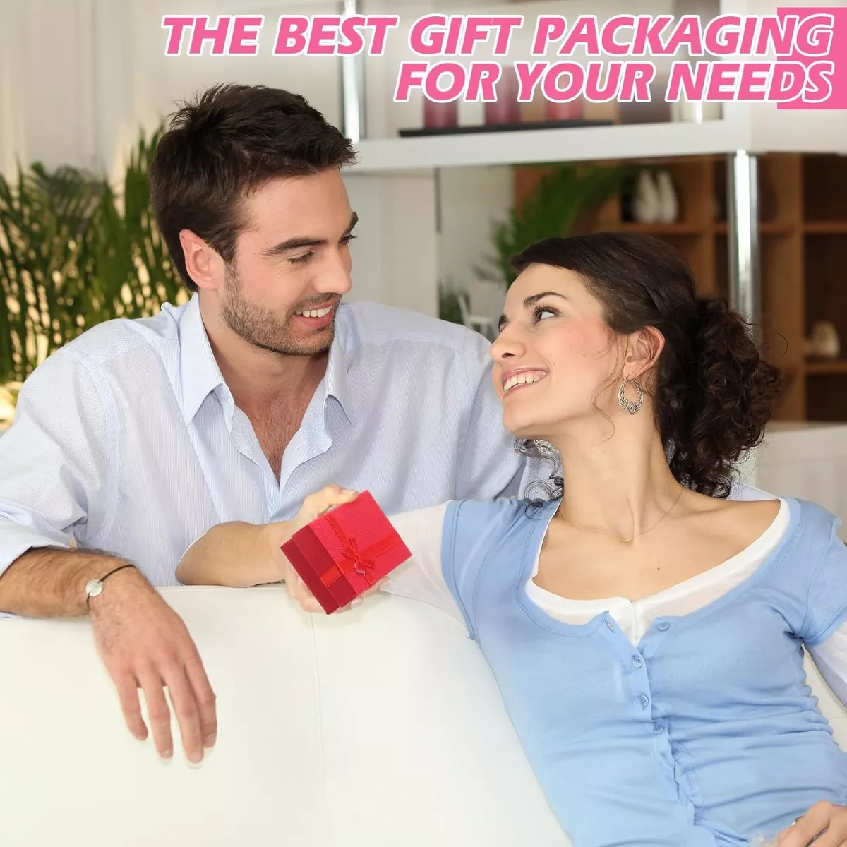 Caja De Regalo De Joyería Con Lazos, 24 Unidades